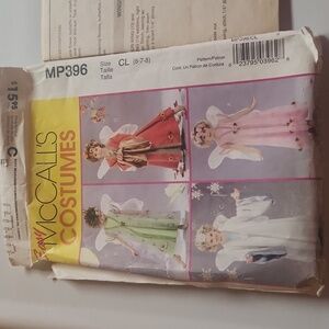 McCalls Easy Costumes.Angel,or Fairy.